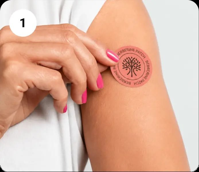 Apply the Aurelia Slim patch on clean skin